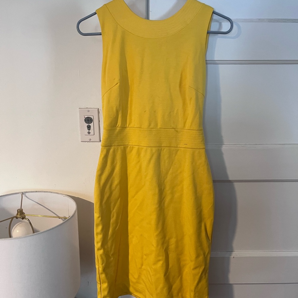 Cute Yellow Sleeveless Dress